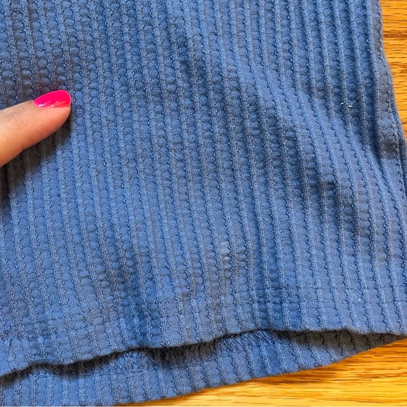 Zulu & Zephyr blue ribbed shorts size 2 - Picture 3 of 5